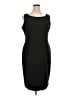 Kasper Solid Black Cocktail Dress Size 16 - photo 1