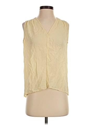Vince. Sleeveless Silk Top (view 1)
