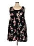 Torrid Floral Black Casual Dress Size 3X Plus (3) - photo 1