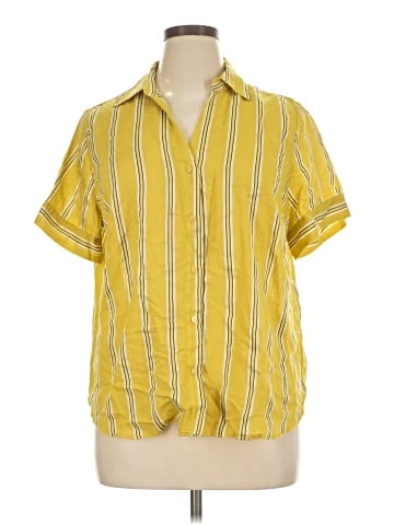 Worthington Short Sleeve Blouse (view 1)