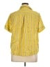 Worthington Stripes Yellow Short Sleeve Blouse Size 0X - photo 2