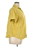 Worthington Stripes Yellow Short Sleeve Blouse Size 0X - photo 4