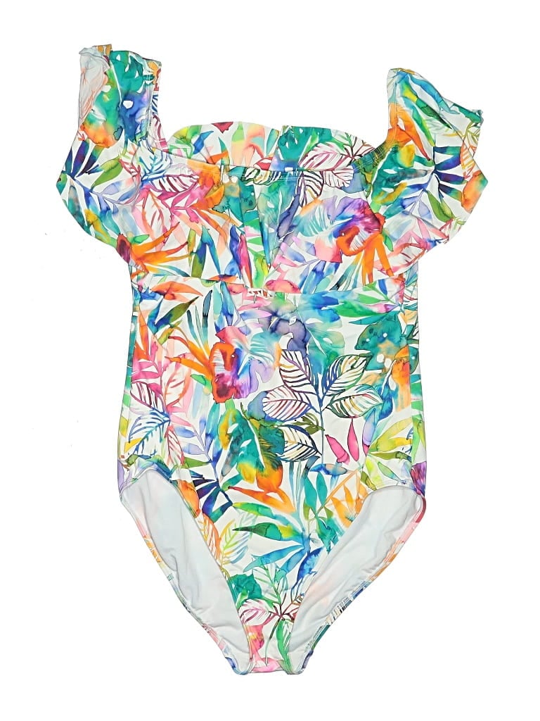 Pre-owned Polo Ralph Lauren One Piece Swimsuit In White