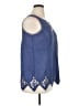 Soft Surroundings Blue Sleeveless Blouse Size XL - photo 4