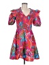 Sugarlips 100% Cotton Paisley Red Cocktail Dress Size M - photo 1