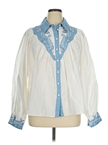 Hemant & Nandita Long Sleeve Blouse (view 1)