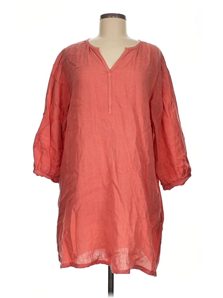Pre-owned Cut Loose Casual Dress In Orange