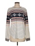 P.J. Salvage Print White Pullover Sweater Size S - photo 1