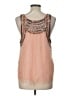 Anthropologie 100% Polyester Brown Sleeveless Blouse Size L - photo 2