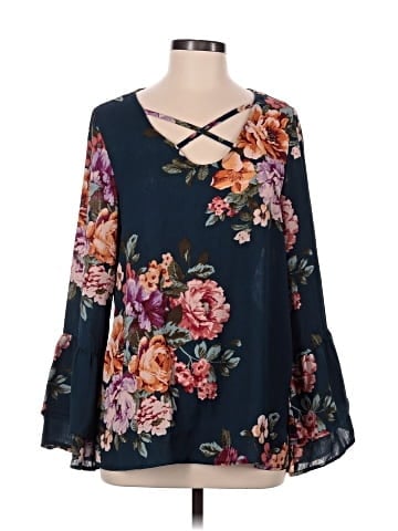 Oddi 3/4 Sleeve Blouse (view 1)