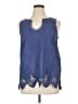 Soft Surroundings Blue Sleeveless Blouse Size XL - photo 1
