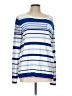 Talbots Outlet 100% Cotton Stripes Blue Pullover Sweater Size L - photo 1