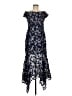 Xscape 100% Polyester Floral Blue Cocktail Dress Size 8 - photo 1