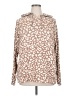 Cuddl Duds Animal Print Tan Pullover Sweater Size XL - photo 1