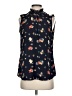 dalia Blue Sleeveless Blouse Size S - photo 1