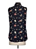 dalia Blue Sleeveless Blouse Size S - photo 2