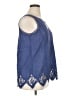Soft Surroundings Blue Sleeveless Blouse Size XL - photo 4