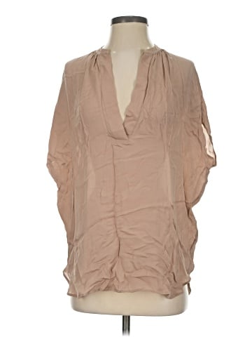 Vince. 3/4 Sleeve Silk Top (view 1)