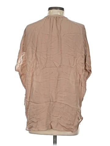 Vince. 3/4 Sleeve Silk Top (view 2)