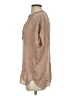 Vince. 100% Silk Tan 3/4 Sleeve Silk Top Size S - photo 5