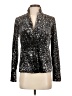 Elevenses Animal Print Silver Blazer Size 0 - photo 1