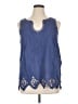 Soft Surroundings Blue Sleeveless Blouse Size XL - photo 1
