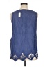Soft Surroundings Blue Sleeveless Blouse Size XL - photo 2