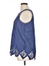 Soft Surroundings Blue Sleeveless Blouse Size XL - photo 5