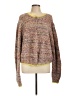 Free People Tweed Yellow Pullover Sweater Size L - photo 1