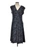 Chaps Polka Dots Black Casual Dress Size L - photo 1