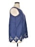 Soft Surroundings Blue Sleeveless Blouse Size XL - photo 4