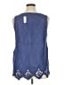 Soft Surroundings Blue Sleeveless Blouse Size XL - photo 2
