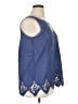 Soft Surroundings Blue Sleeveless Blouse Size XL - photo 4