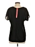 Fun & Flirt 100% Polyester Black Short Sleeve Blouse Size S - photo 2