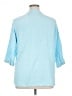 North Style 100% Cotton Blue 3/4 Sleeve Button-Down Shirt Size 1X - photo 2