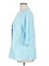 North Style 100% Cotton Blue 3/4 Sleeve Button-Down Shirt Size 1X - photo 5