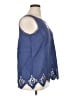 Soft Surroundings Blue Sleeveless Blouse Size XL - photo 4