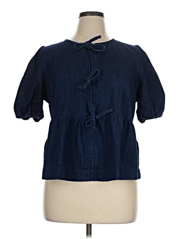 Crown & Ivy Short Sleeve Blouse (view 1)
