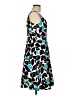 Nine West Print Teal Cocktail Dress Size 6 - photo 4