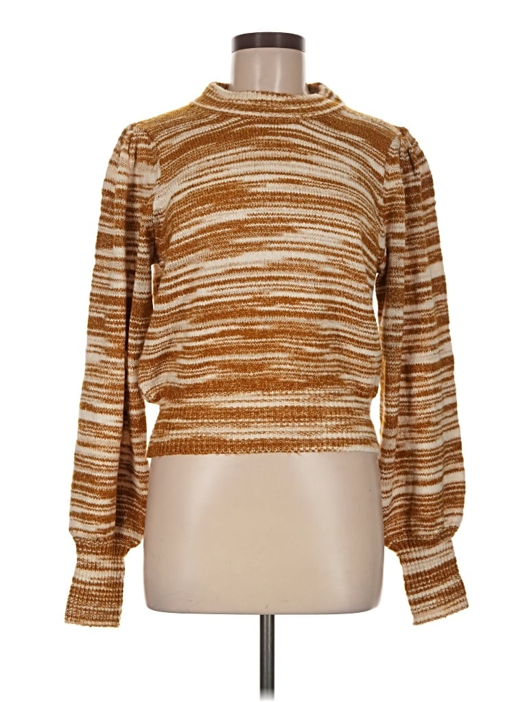 Pre-owned French Connection Turtleneck Sweater In Brown