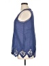 Soft Surroundings Blue Sleeveless Blouse Size XL - photo 5