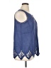 Soft Surroundings Blue Sleeveless Blouse Size XL - photo 4