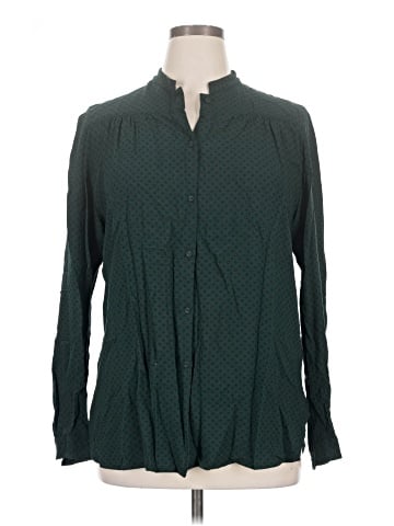 Ines de la Fressange for Uniqlo Long Sleeve Blouse (view 1)