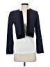 Rebecca Taylor Chevron-herringbone Blue Blazer Size 0 - photo 1