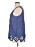 Soft Surroundings Blue Sleeveless Blouse Size XL - photo 5