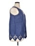 Soft Surroundings Blue Sleeveless Blouse Size XL - photo 4
