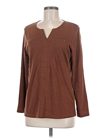 Christopher & Banks Long Sleeve Henley (view 1)