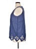 Soft Surroundings Blue Sleeveless Blouse Size XL - photo 5
