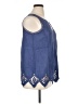 Soft Surroundings Blue Sleeveless Blouse Size XL - photo 4