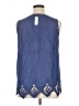 Soft Surroundings Blue Sleeveless Blouse Size XL - photo 2